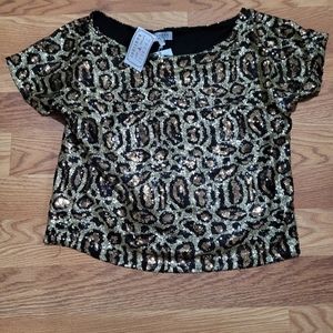 Hayden Los Angeles NWT Sequin Top